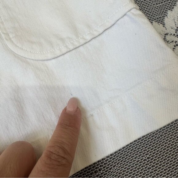 Citizens of Humanity Delilah Puff Sleeved White Denim Dress Sz XS - Picture 10 of 10